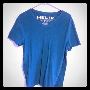 Helix - Turquoise short-sleeved v-neck